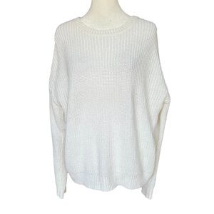FOREVER 21 Off White Cable Knit Sweater